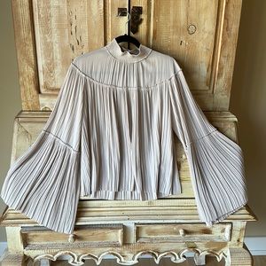 ALC Tessa Plisse Blouse